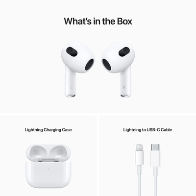 Apple AirPods w/ Lightning Charging Case 3rd Generation MPNY3AM/A
