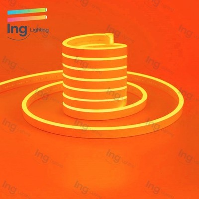 110V Flexible Orange LED Neon Rope Light Strip Waterproof Party Garden Building