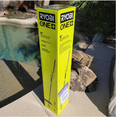 #ad Ryobi ONE 18V 18in. Cordless Battery Pole Hedge Trimmer Tool Only $100.00
