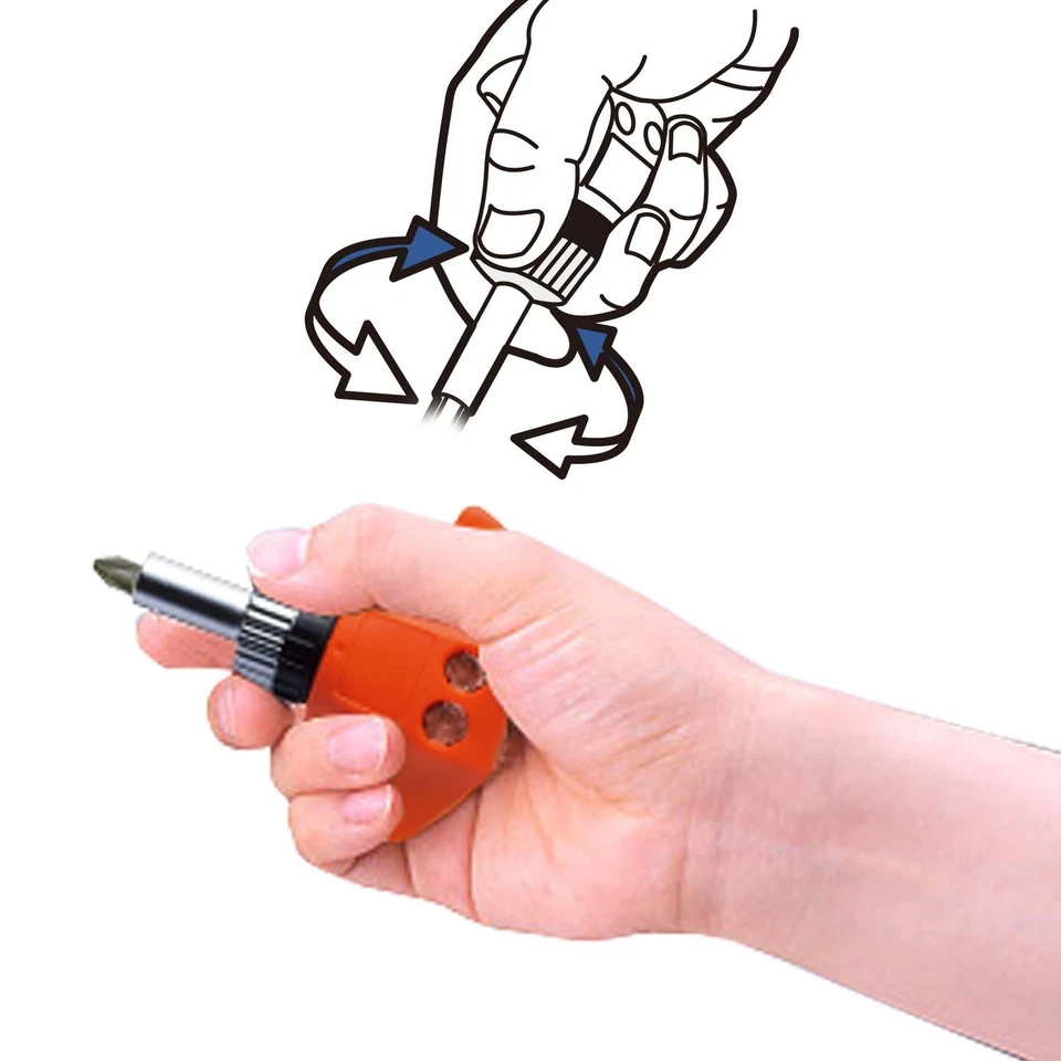 VESSEL Power Ratchet Driver (Double-ended Bit 2 Pieces) TD-81R - Image 3 of 4