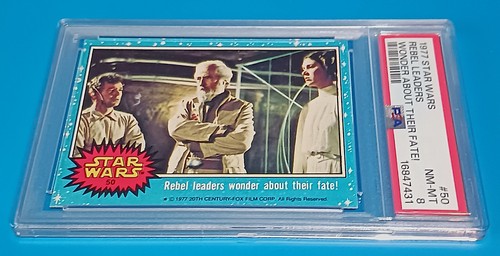 1977 Topps Star Wars #50 Rebel leaders wonder about their fate! — PSA 8
