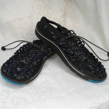 KEEN UNEEK Black Blue Paracord Outdoor Sport Sandals Braided EU 41: US 9.5W/8M