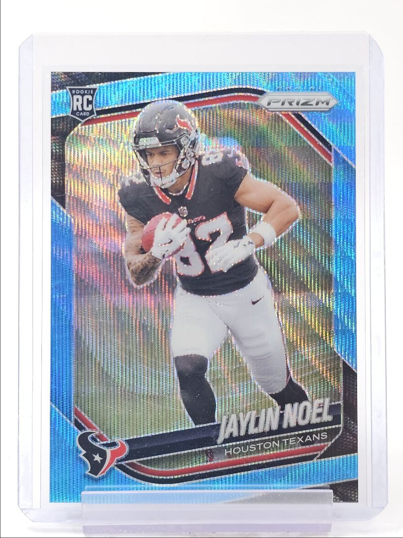 JAYLIN NOEL 2025 PANINI PRIZM ROOKIE BLUE WAVE TEXANS #386 RC /230 Q6766