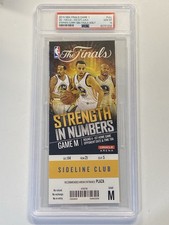 Steph Curry 2015 NBA Finals Game 1 Debut Full Ticket Warriors 6/4/2015  PSA 10