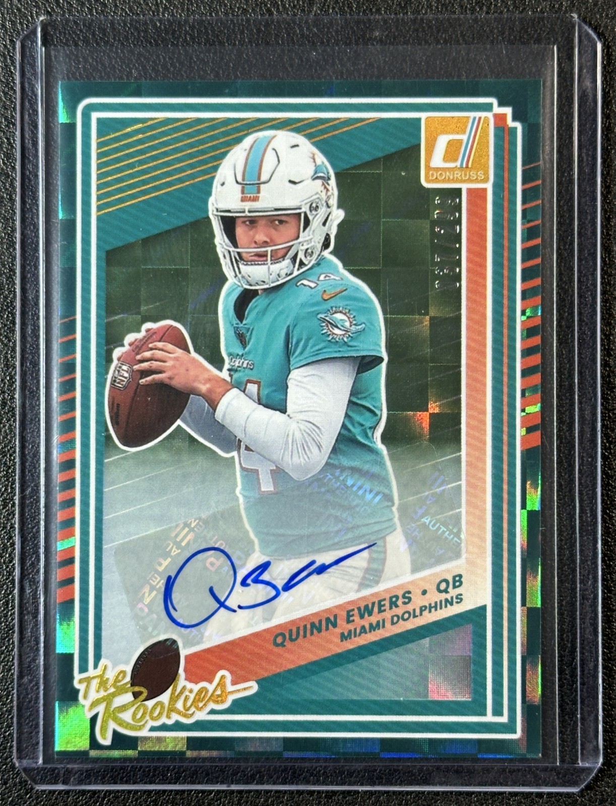 QUINN EWERS 2025 PANINI DONRUSS #6 ROOKIES THE ROOKIES AUTO RC 037/299