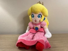 San-ei Super Mario Princess Peach Plush Little Buddy Toadstool 9" Plush