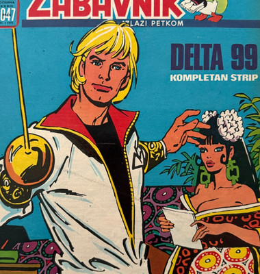 1972 Delta 99 Politikin Zabavnik Yugoslavian Magazine COVER ONLY Vintage E5