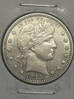 1915-D Barber Silver Quarter Dollar (25 Cent) Uncirculated