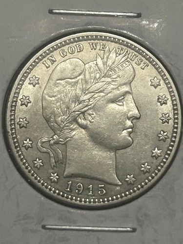 1915-D Barber Silver Quarter Dollar (25 Cent) Uncirculated