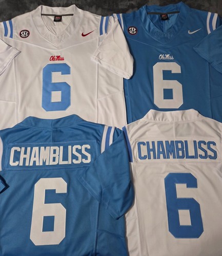 Fast Free Shipping!! Trinidad Chambliss Ole Miss Rebels Stitched Jersey 6