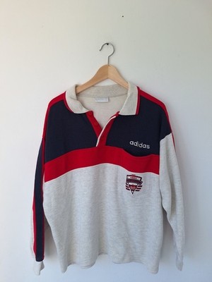 Vintage Retro Adidas Pullover Sweatshirt 80s Größe D4 S