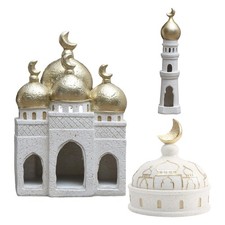 Tower Ornaments Decorative Collectible Resin Tower Sculpture Miniature