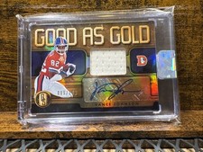 Vance Johnson 2018 Gold Standard Game-Worn Patch Auto 089/149 Three Amigos
