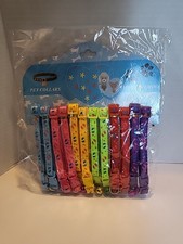 12 Pet Collars Dog Cat Puppy Kitten Foot Prints Nylon  Bell Adjustable XS S