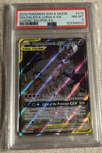 Solgaleo & Lunala-GX graded PSA 8 for sale on eBay