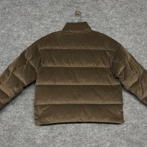 Jordan Flight Puffer Jacket Mens XL Baroque Brown Corduroy Duck Down Loose Fit image 5