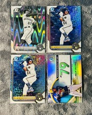 Felix Valerio 2022 Bowman 1st Mojo Refractor & Black White Ray Wave Refractor