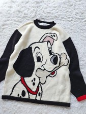 Disney Store 101 Dalmatians Vintage Sweater Oversized M Rare