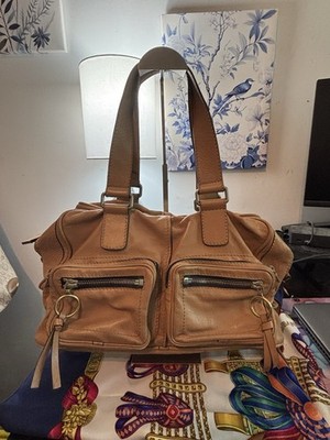 Authentic Chloé Vintage ''Betty'' Leather Satchel with Matching Coin Purse
