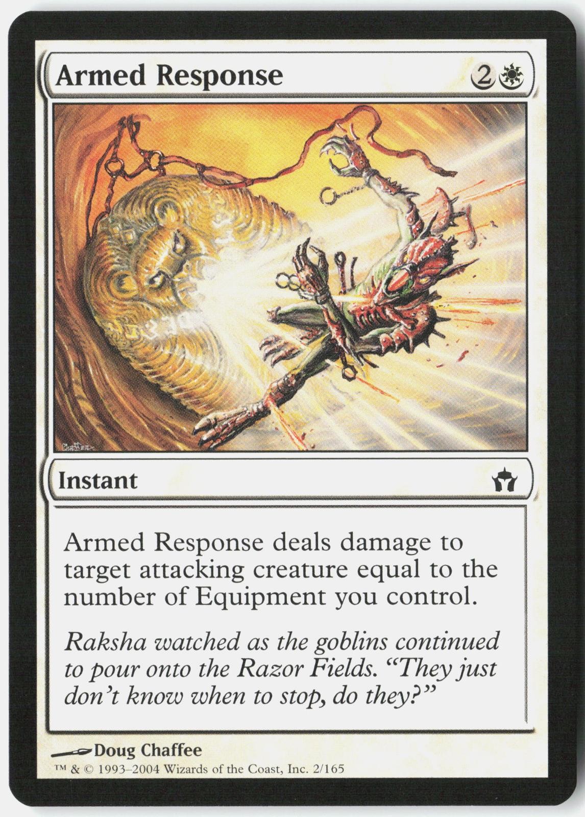 Armed Response 2 Common Fifth Dawn Magic: The Gathering Lightly Played