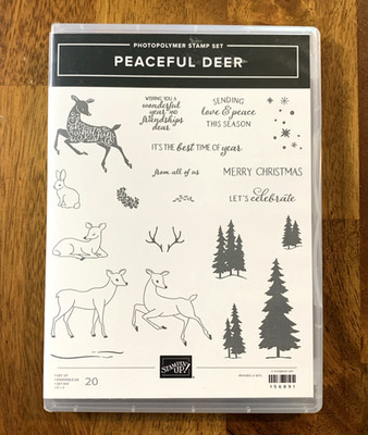 Stampin' Up! Peaceful Dear 20 Piece Stamp Set #156891