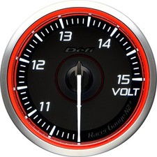 Defi Racer Gauge N2 60mm Volt Gauge 10-15v Red Df19802 Genuine