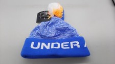 UNDER ARMOUR Youth Beanie Hat, Blue Winter, One Size, NEW 