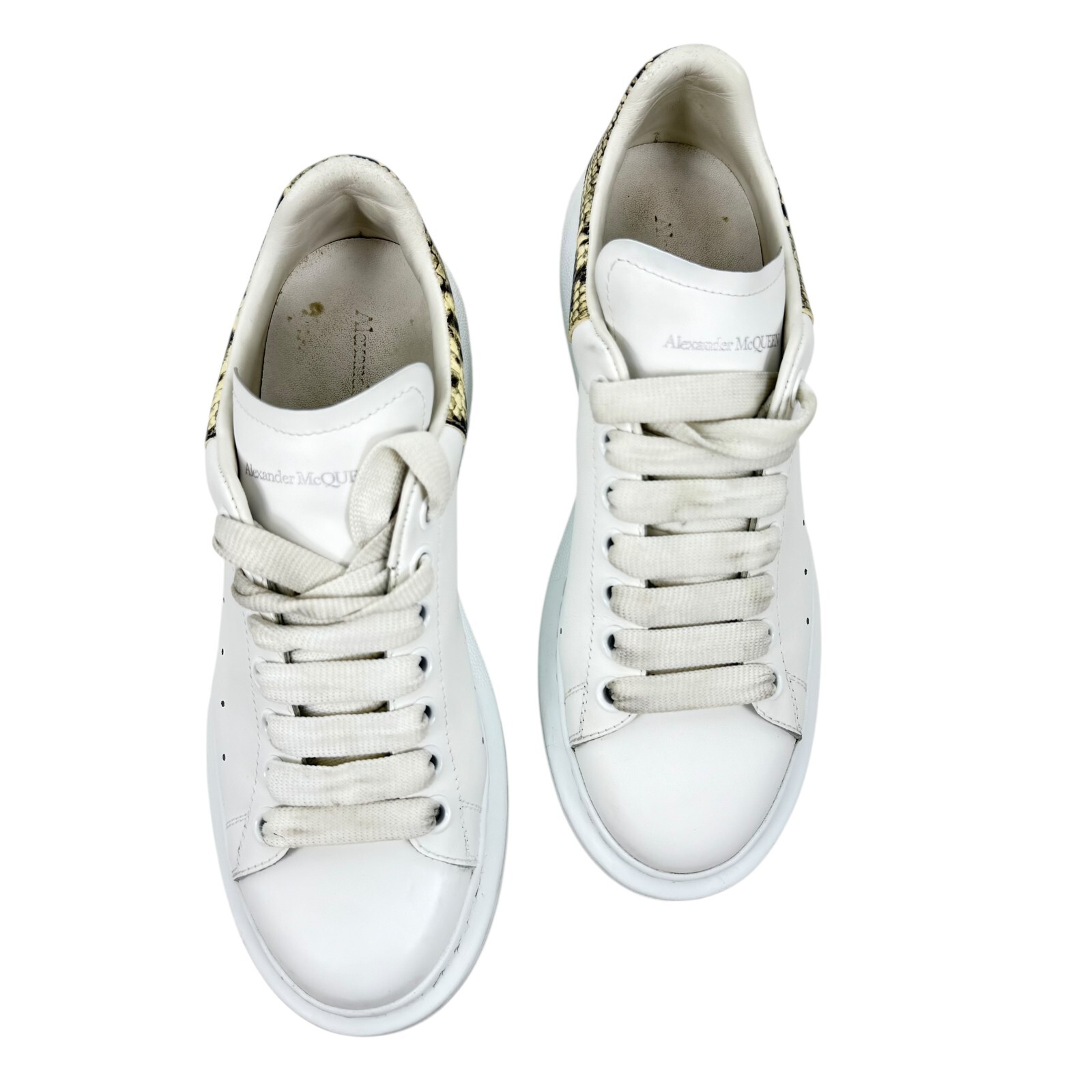 Alexander Mcqueen Larry Oversized Python Print Sn… - image 3