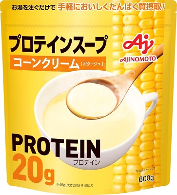 Ajinomoto Proteinsuppe | Maiscreme 600g | 20g Eiweiß pro Portion Whey Prot A