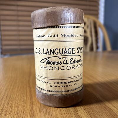 Edison Cylinder Record ICS Italian Language Record No 18 - 19 International Corr