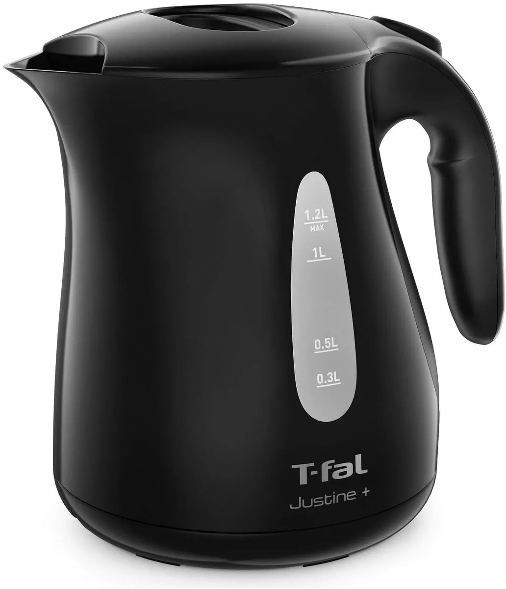 Tefal Electric Kettle 1.2L Justin Plus Black KO4908JP