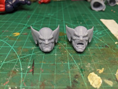 Wolverine Logan 2x Heads  Custom 6''    Action Figure marvel legends mezco X-men