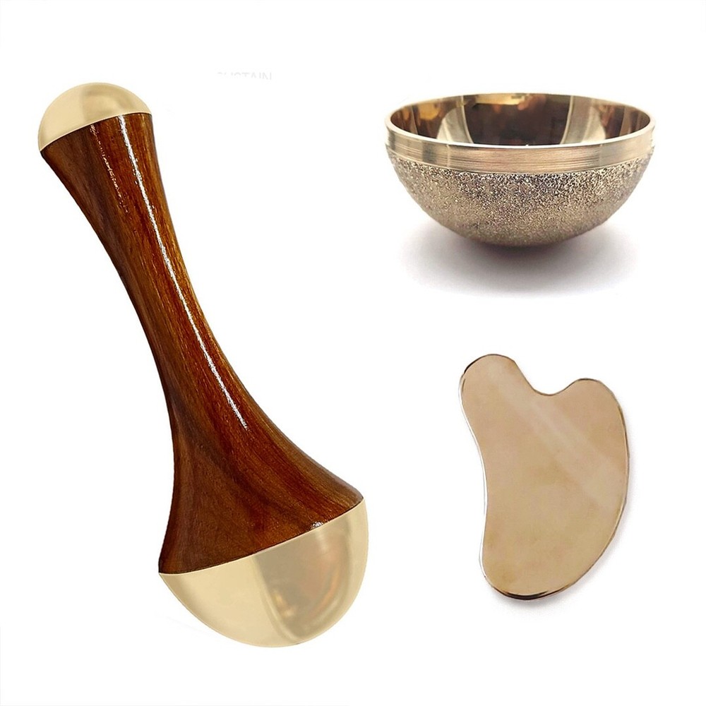 Kansa Wand Kansa vatki kansa Guasha| Face Body Foot hair massagers Free Shipping