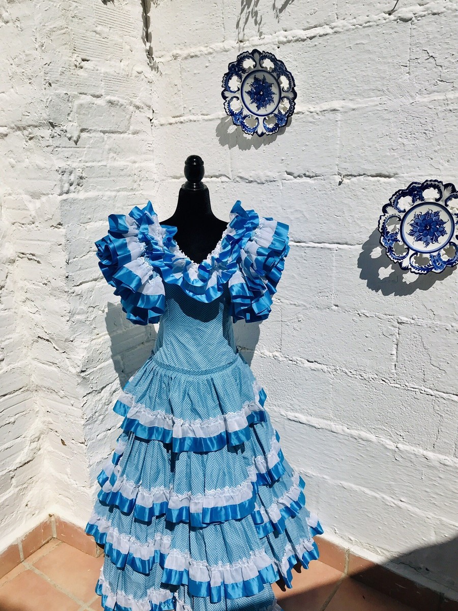 blue gypsy dress Waist 24