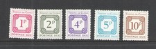 1976 TRISTAN DA CUHNA SCOTT # J6-10 COMPLETE SET DUES MNH MINT NEVER HINGED