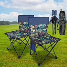 Lightweight Outdoor Folding Camping Chair-Portable Metal Frame Backpacking Chair