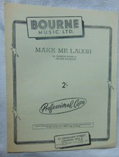 Vintage Sheet Music Make Me Laugh Marion Evans Frank Reardon Free Postage