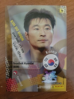 2002 Panini World Cup South Korea Japan Kim Do Hoon Yeonbuk