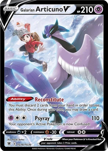 Galarian Articuno V TG16/TG30 Astral Radiance.  PSA 10