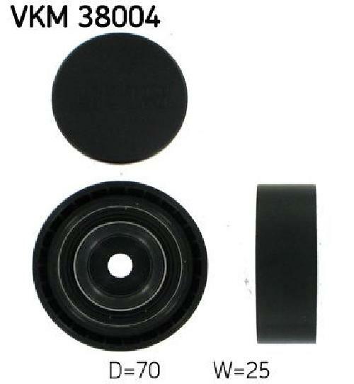 V-Ribbed Belt Deflection/Guide Pulley SKF VKM 38004 Fits BMW Skoda 3 Series 5 - Image 11