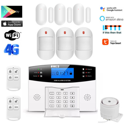 F22 Tuya APP WiFi+US 4G Wireless+Wired Smart Home Security Burglar Alarm System