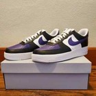 Nike Air Force 1 Custom Shoes 'Purple & Black' Sneaker Mens Womens Kids Sizes