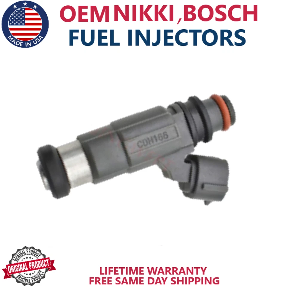 Nuevos inyectores de combustible OEM BOSCH/NIKKI x4 para Chevrolet Tracker 1999-2002 1,6 L I4 Foto 2 de 4
