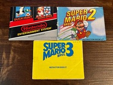 Super Mario Bros 1 2 3 Lot Duck Hunt Combo NES Nintendo Instruction Manual Only