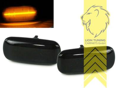 LED Seitenblinker für Audi A3 8P A4 8E B6 B7 A6 4F C6 schwarz smoke