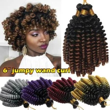 Curly Wavy Toni Bounce Twists Crochet Braiding Jumpy Wand Curl Hair Extensions