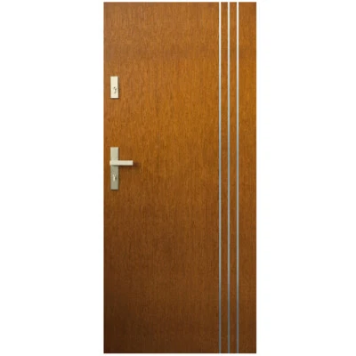 Porte extérieure porte extérieure en bois épaisseur 72 mm porte d'entrée chau... - Photo 1/3