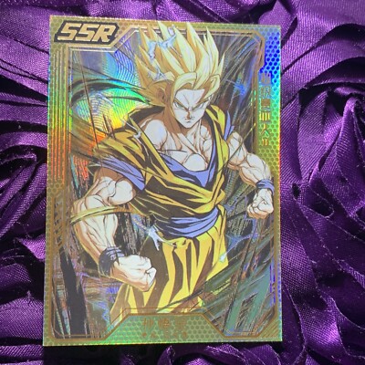 GOKU SAIYAN Dragon Ball Star Anime Goddess ACG Holo SSR Girl Card Power