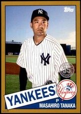 Masahiro Tanaka 2020 Topps 1985 35th Anniversary Series 2 5x7 Gold #85TB-28 3/10