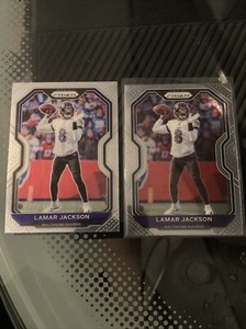2020 Panini Prizm Silver Holo Lamar Jackson #37 Near Mint/Mint.
